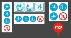 علائم خطر پله برقی