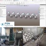 از طراحی هندسه ماردون تا ساخت نهایی  اسکرو کانوایر؛ یک تجهیز دقیق از روی نقشه مهندسی ساخته می‌شود.