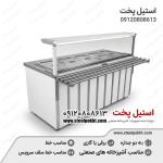 فروش کانتر گرم صنعتی رستورانی با بدنه استیل دوجداره